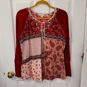 Sundance ladies embellished top size L